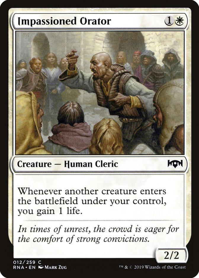 Impassioned Orator [Ravnica Allegiance] - The Mythic Store | 24h Order Processing