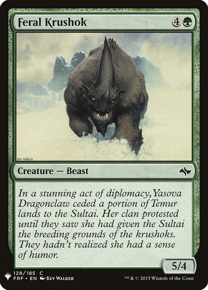 Feral Krushok [Mystery Booster] - The Mythic Store | 24h Order Processing