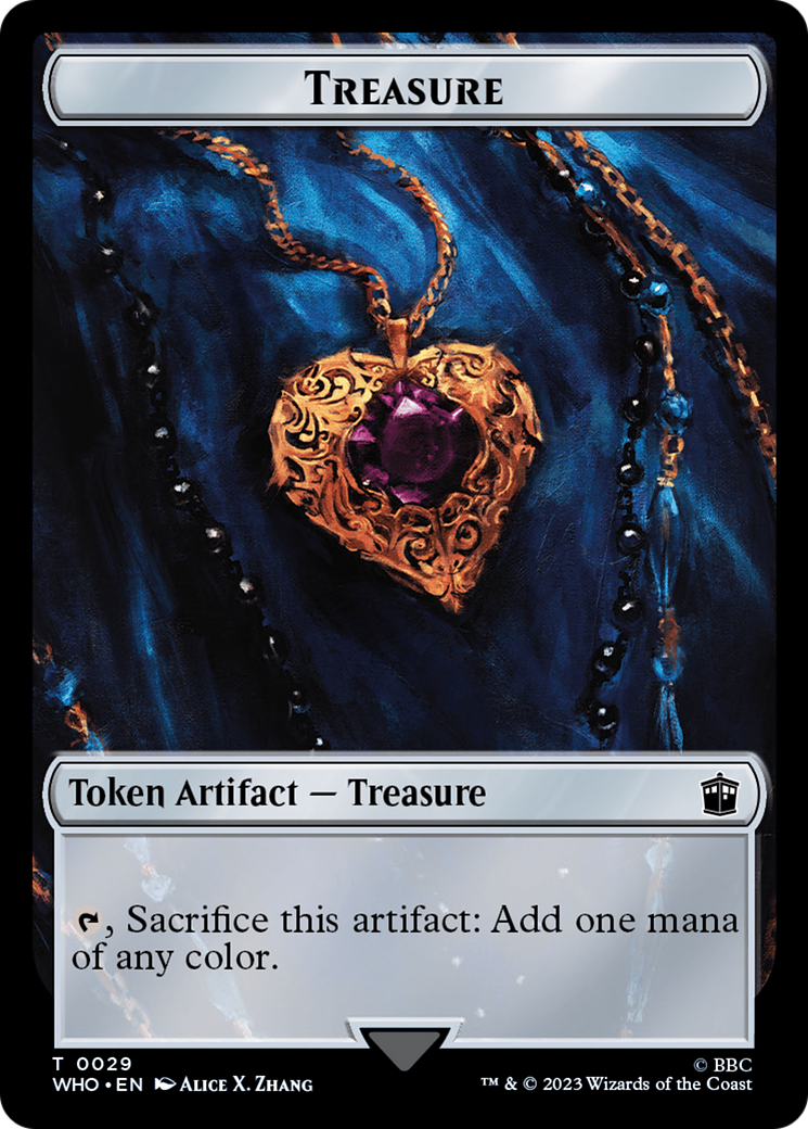 Warrior // Treasure (0029) Double-Sided Token [Doctor Who Tokens] - The Mythic Store | 24h Order Processing