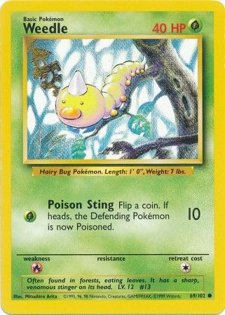 Weedle (69/102) [Base Set Unlimited] - The Mythic Store | 24h Order Processing