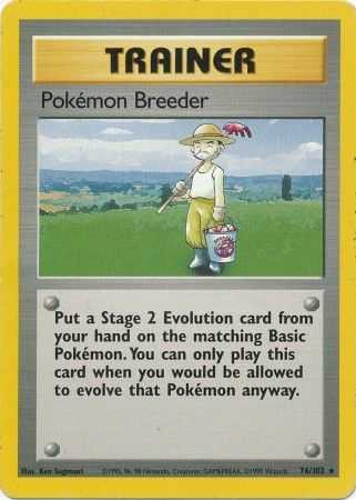Pokemon Breeder (76/102) [Base Set Unlimited] - The Mythic Store | 24h Order Processing