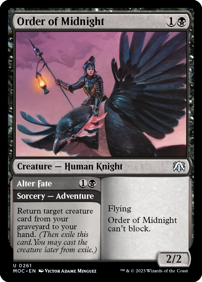 Order of Midnight // Alter Fate [March of the Machine Commander] - The Mythic Store | 24h Order Processing