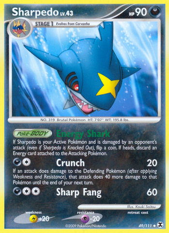 Sharpedo (49/111) [Platinum: Rising Rivals] - The Mythic Store | 24h Order Processing