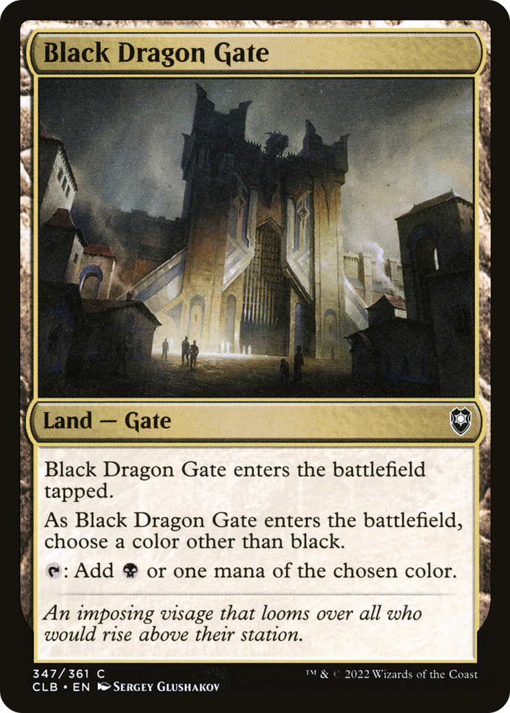 Black Dragon Gate [Commander Legends: Battle for Baldur's Gate] - The Mythic Store | 24h Order Processing
