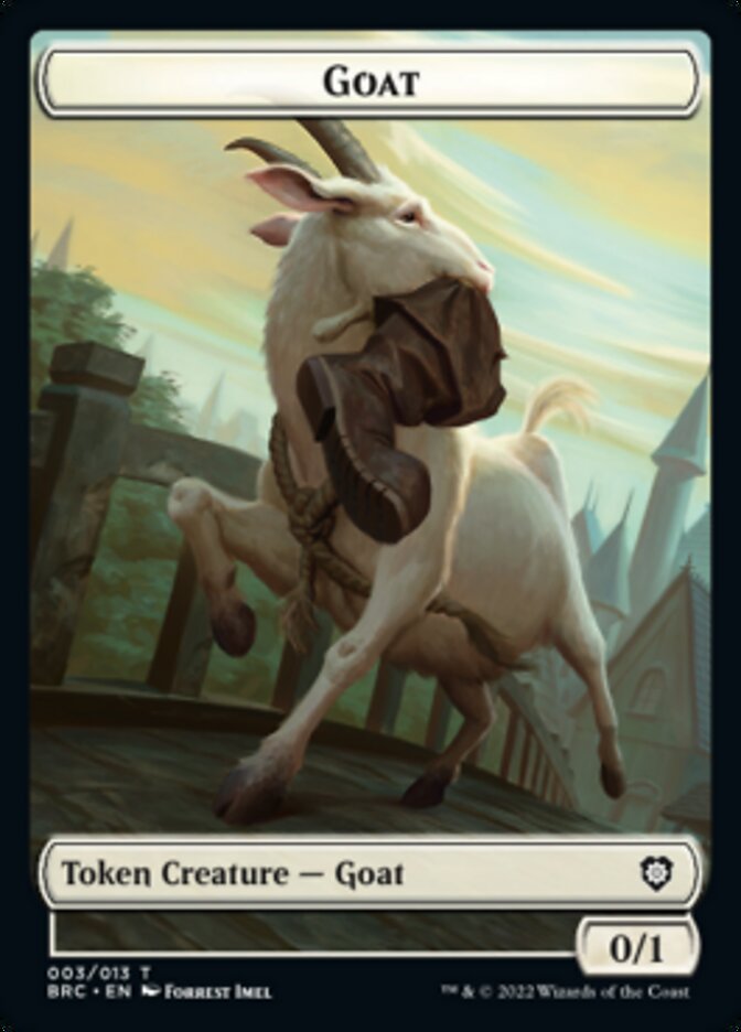Construct (008) // Goat Double-Sided Token [The Brothers' War Commander Tokens] - The Mythic Store | 24h Order Processing