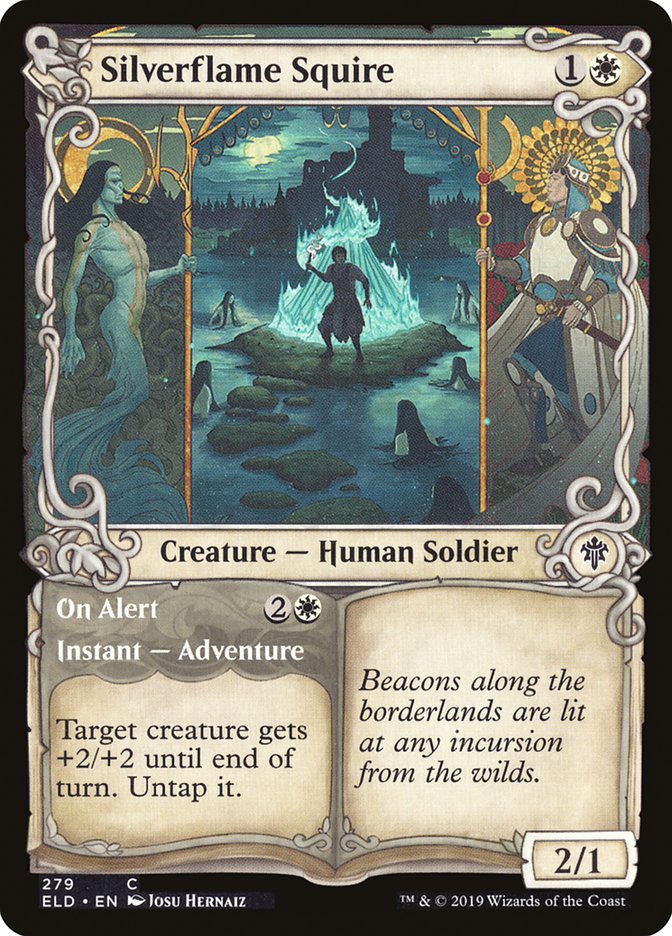 Silverflame Squire // On Alert (Showcase) [Throne of Eldraine] - The Mythic Store | 24h Order Processing
