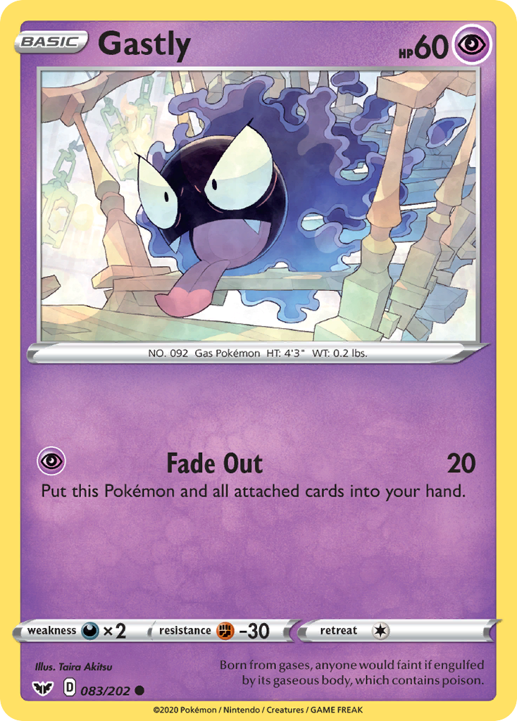 Gastly (083/202) [Sword & Shield: Base Set] - The Mythic Store | 24h Order Processing