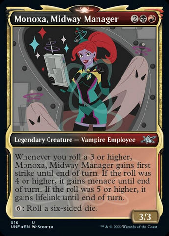 Monoxa, Midway Manager (Showcase) (Galaxy Foil) [Unfinity] - The Mythic Store | 24h Order Processing