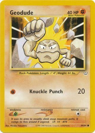 Geodude (44/64) [Neo Revelation Unlimited] - The Mythic Store | 24h Order Processing