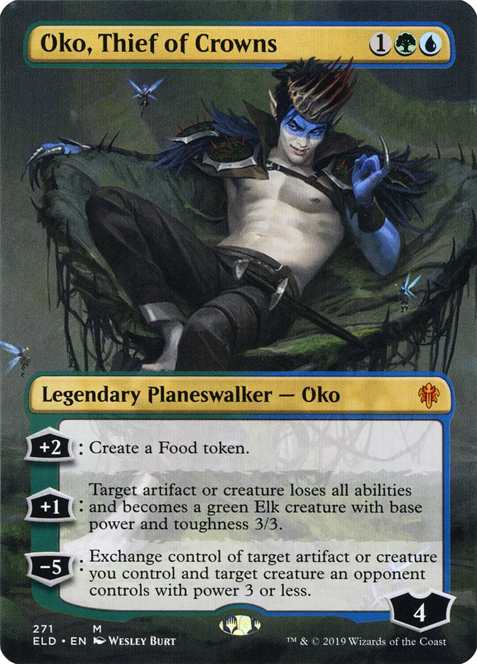 Oko, Thief of Crowns (Borderless) [Throne of Eldraine] - The Mythic Store | 24h Order Processing
