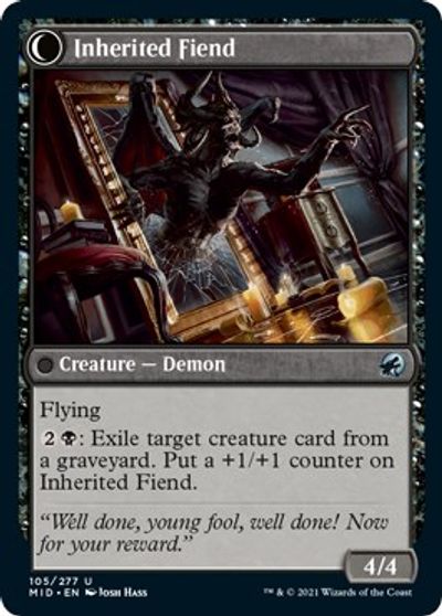Heirloom Mirror // Inherited Fiend [Innistrad: Midnight Hunt] - The Mythic Store | 24h Order Processing