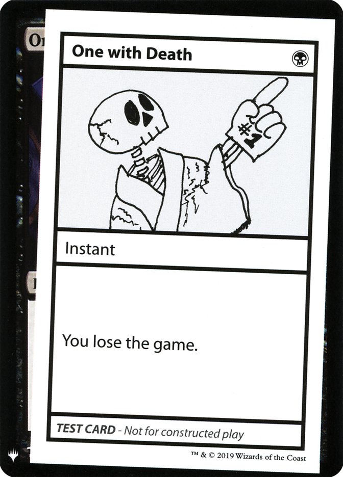 One with Death [Mystery Booster Playtest Cards] - The Mythic Store | 24h Order Processing