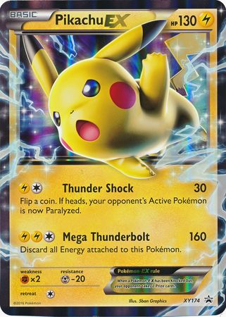 Pikachu EX (XY174) (Jumbo Card) [XY: Black Star Promos] - The Mythic Store | 24h Order Processing