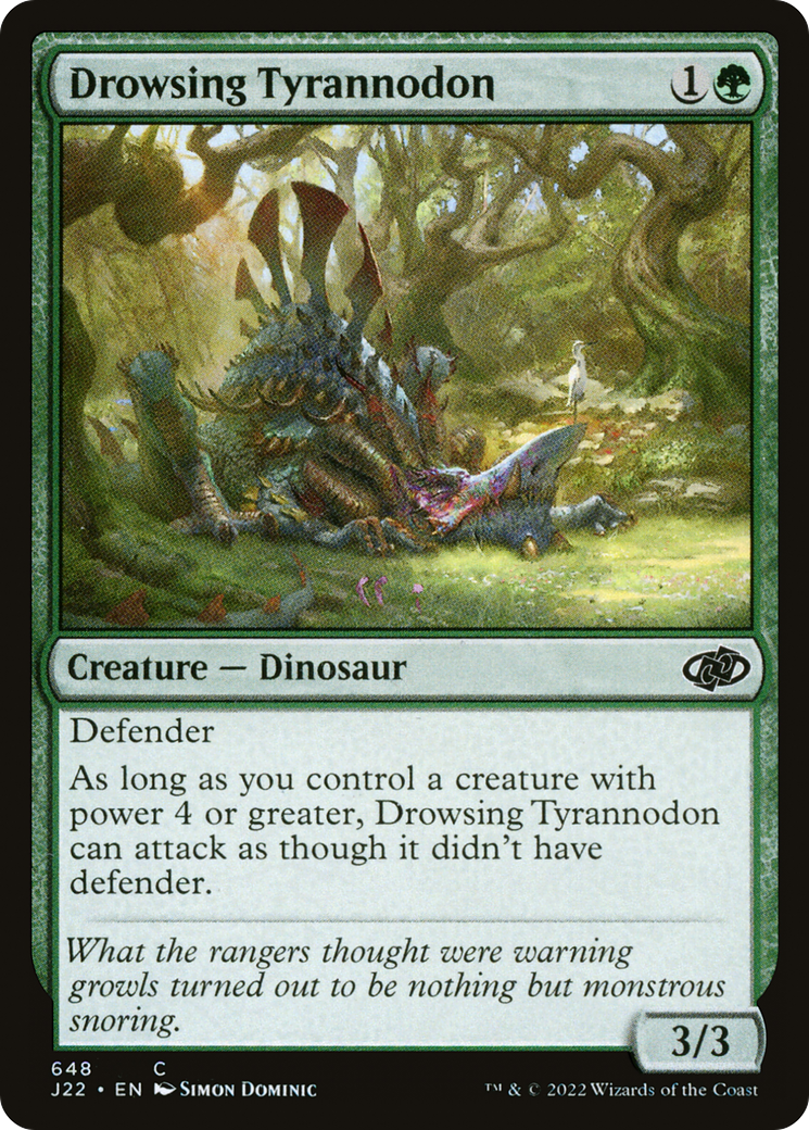 Drowsing Tyrannodon [Jumpstart 2022] - The Mythic Store | 24h Order Processing