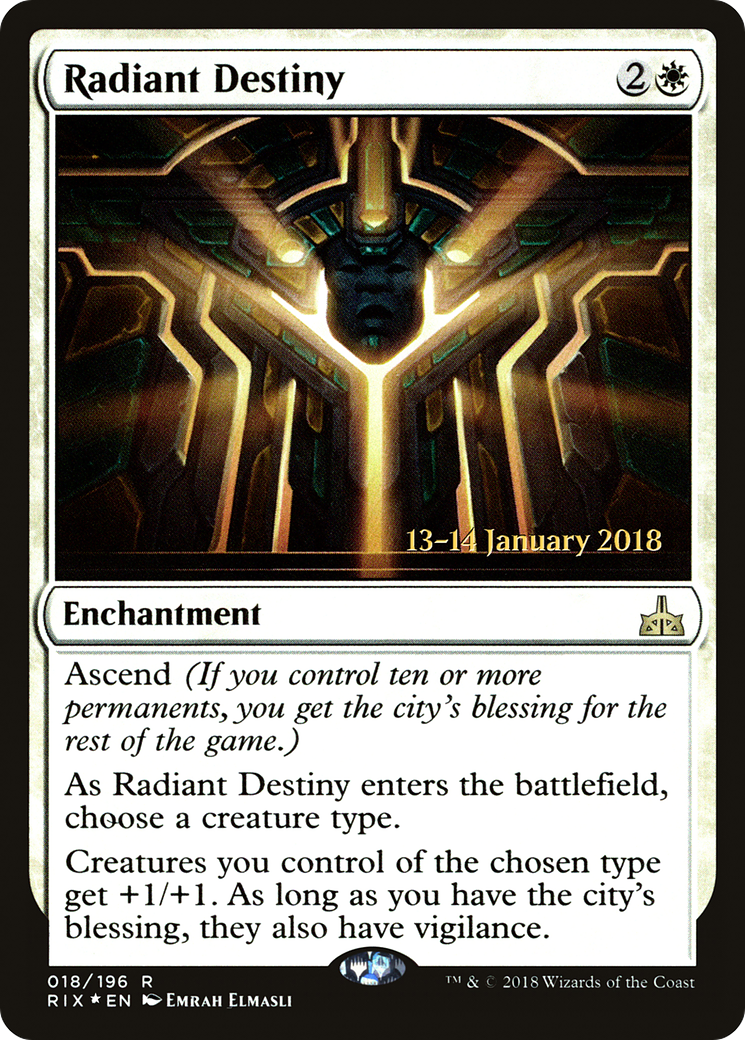 Radiant Destiny [Rivals of Ixalan Prerelease Promos] - The Mythic Store | 24h Order Processing