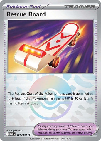 Rescue Board (126/131) (Poke Ball Pattern) [Scarlet & Violet: Prismatic Evolutions] - The Mythic Store | 24h Order Processing