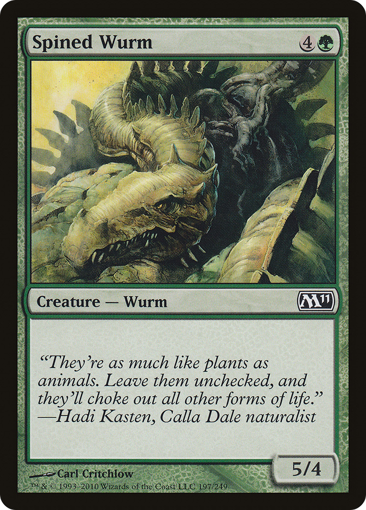 Spined Wurm [Magic 2011] - The Mythic Store | 24h Order Processing