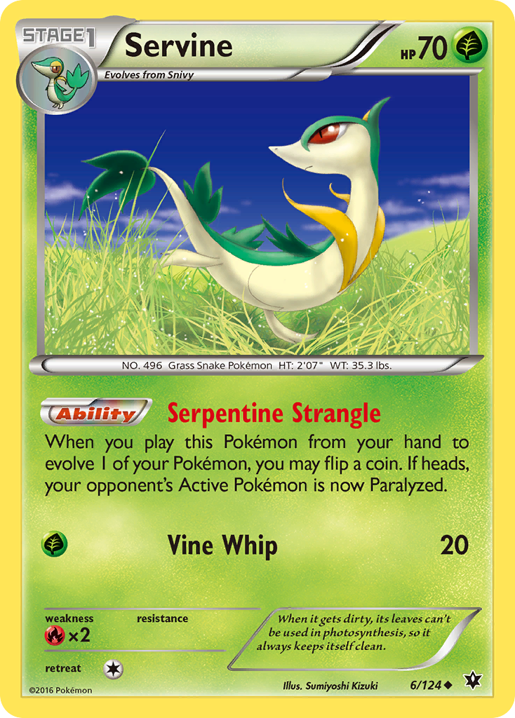 Servine (6/124) [XY: Fates Collide] - The Mythic Store | 24h Order Processing