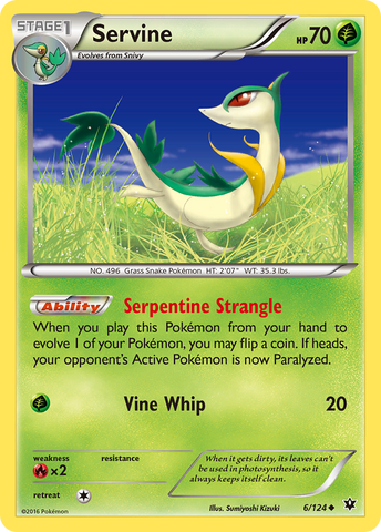 Servine (6/124) [XY: Fates Collide] - The Mythic Store | 24h Order Processing