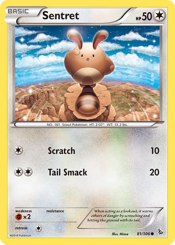 Sentret (81/106) [XY: Flashfire] - The Mythic Store | 24h Order Processing