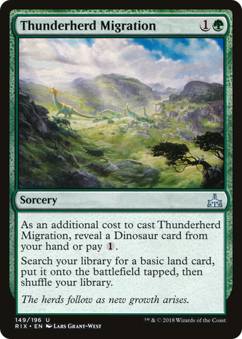 Thunderherd Migration [Rivals of Ixalan] - The Mythic Store | 24h Order Processing