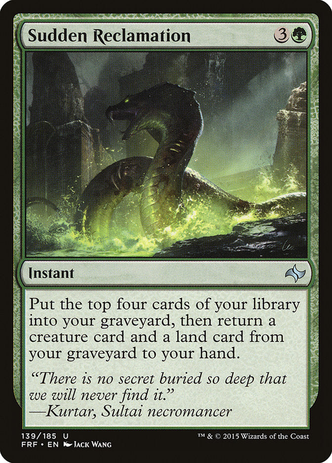 Sudden Reclamation [Fate Reforged] - The Mythic Store | 24h Order Processing