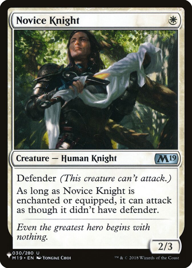 Novice Knight [The List] - The Mythic Store | 24h Order Processing