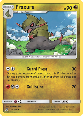 Fraxure (155/236) [Sun & Moon: Unified Minds] - The Mythic Store | 24h Order Processing