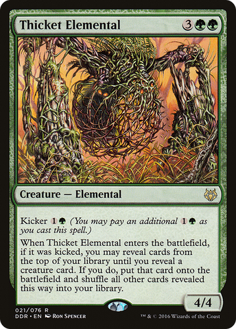 Thicket Elemental [Duel Decks: Nissa vs. Ob Nixilis] - The Mythic Store | 24h Order Processing
