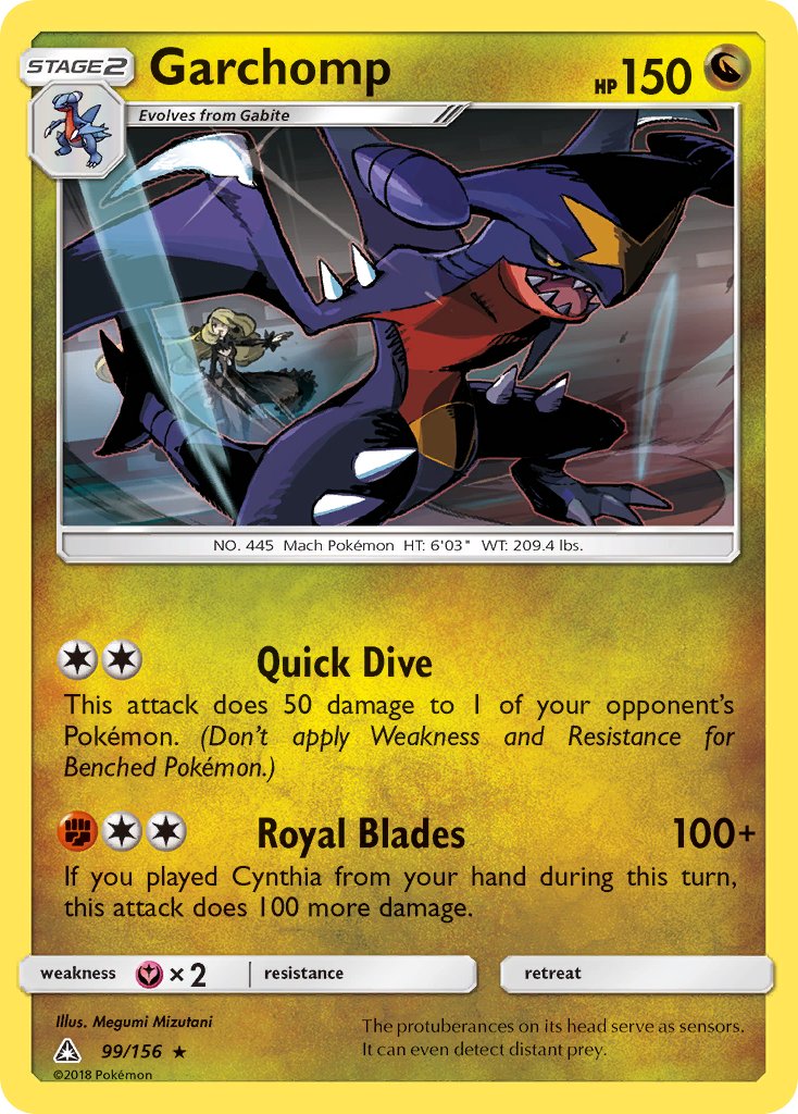 Garchomp (99/156) (Cracked Ice Holo) (Theme Deck Exclusive) [Sun & Moon: Ultra Prism] - The Mythic Store | 24h Order Processing