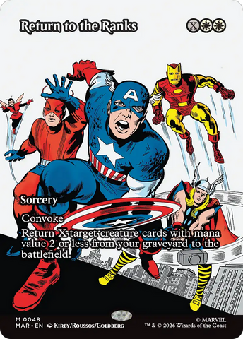 Return to the Ranks (Borderless) [Marvel Universe: Eternal-Legal] - The Mythic Store | 24h Order Processing