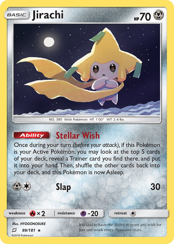 Jirachi (99/181) (Theme Deck Exclusive) [Sun & Moon: Team Up] - The Mythic Store | 24h Order Processing