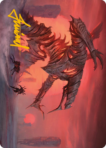 Red Sun's Zenith Art Card (Gold-Stamped Signature) [Phyrexia: All Will Be One Art Series] - The Mythic Store | 24h Order Processing