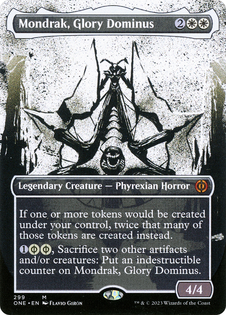 Mondrak, Glory Dominus (Borderless Ichor) [Phyrexia: All Will Be One] - The Mythic Store | 24h Order Processing