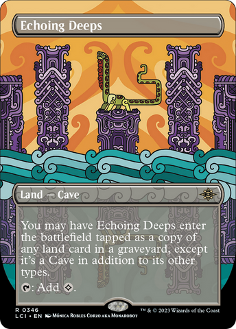 Echoing Deeps (Borderless) [The Lost Caverns of Ixalan] - The Mythic Store | 24h Order Processing