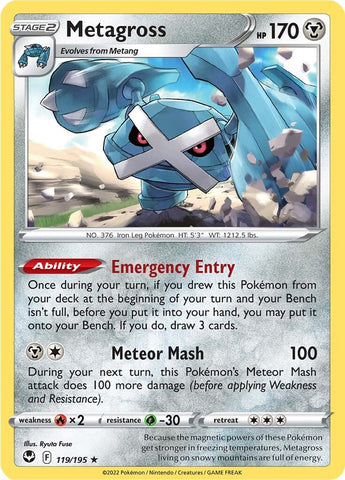 Metagross (119/195) [Sword & Shield: Silver Tempest] - The Mythic Store | 24h Order Processing