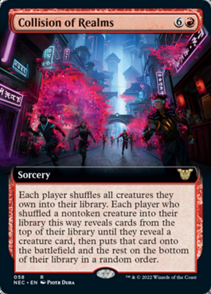 Collision of Realms (Extended Art) [Kamigawa: Neon Dynasty Commander] - The Mythic Store | 24h Order Processing