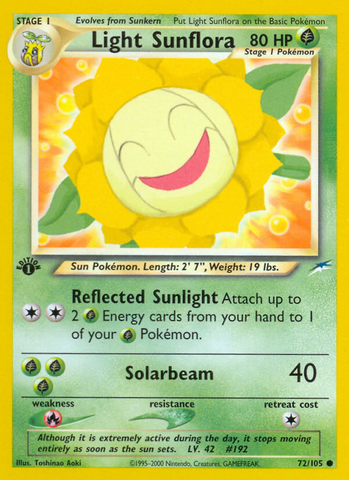 Light Sunflora (72/105) [Neo Destiny 1st Edition] - The Mythic Store | 24h Order Processing