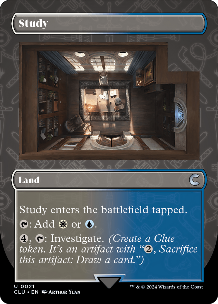 Study (Borderless) [Ravnica: Clue Edition] - The Mythic Store | 24h Order Processing