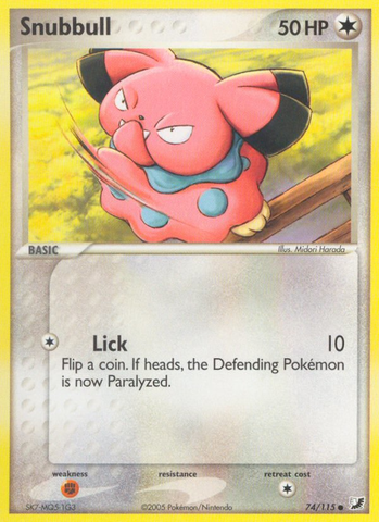 Snubbull (74/115) [EX: Unseen Forces] - The Mythic Store | 24h Order Processing