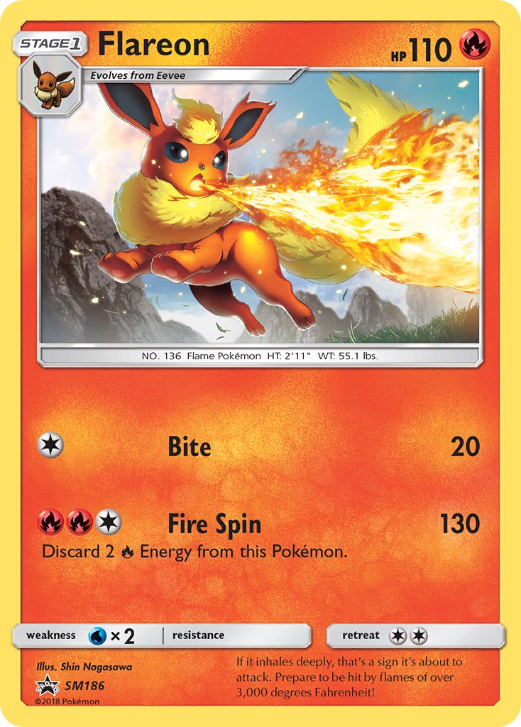 Flareon (SM186) [Sun & Moon: Black Star Promos] - The Mythic Store | 24h Order Processing