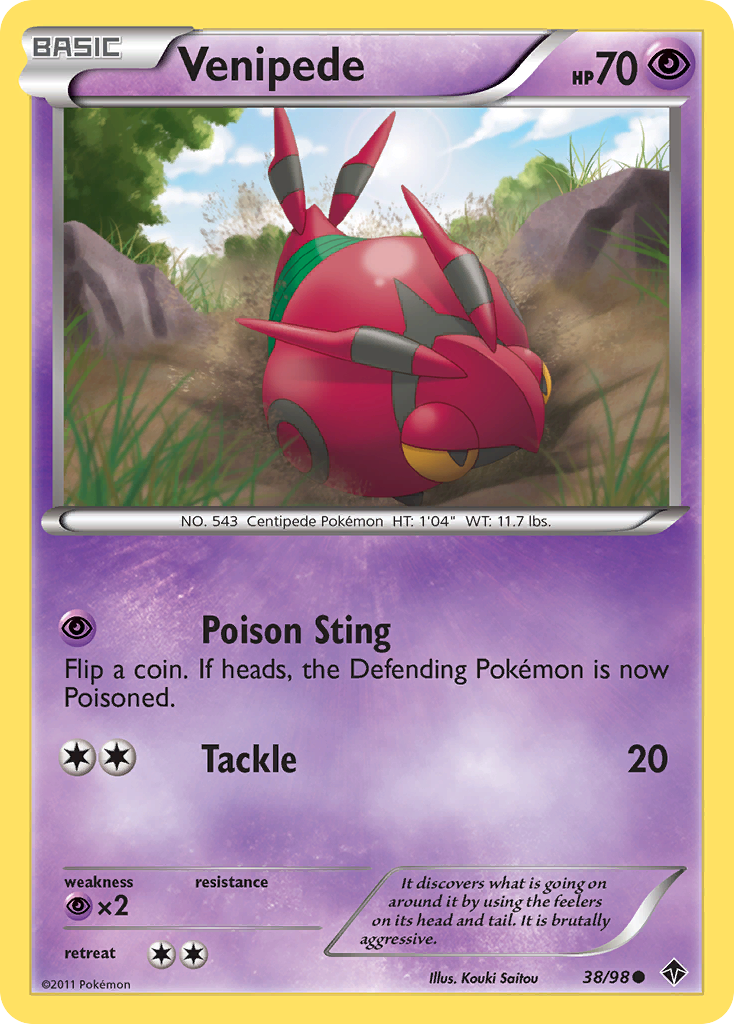 Venipede (38/98) [Black & White: Emerging Powers] - The Mythic Store | 24h Order Processing