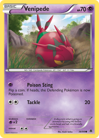 Venipede (38/98) [Black & White: Emerging Powers] - The Mythic Store | 24h Order Processing