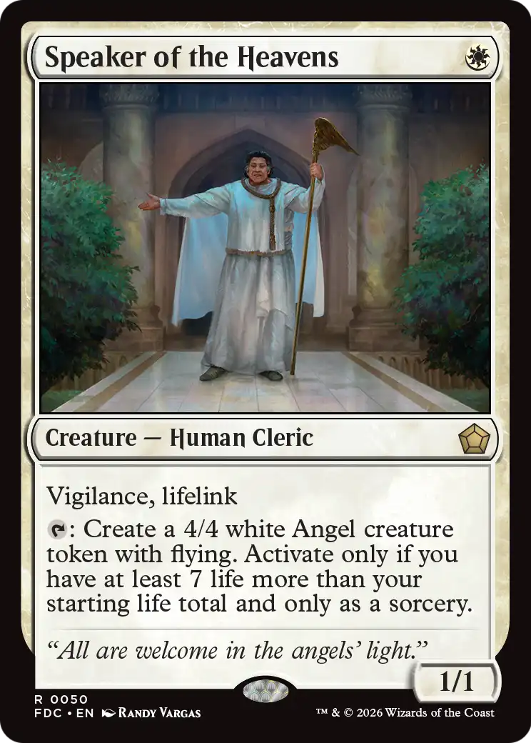 Speaker of the Heavens [Foundations Commander] - The Mythic Store | 24h Order Processing