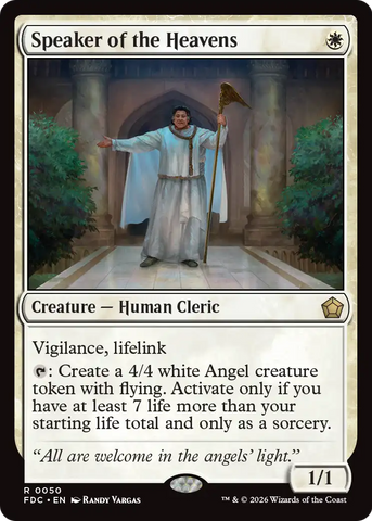 Speaker of the Heavens [Foundations Commander] - The Mythic Store | 24h Order Processing