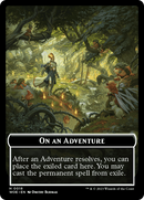 Wicked Role / Cursed Role // Emblem - On An Adventure Double-Sided Token [Wilds of Eldraine Tokens] - The Mythic Store | 24h Order Processing