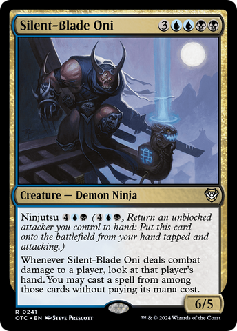 Silent-Blade Oni [Outlaws of Thunder Junction Commander] - The Mythic Store | 24h Order Processing