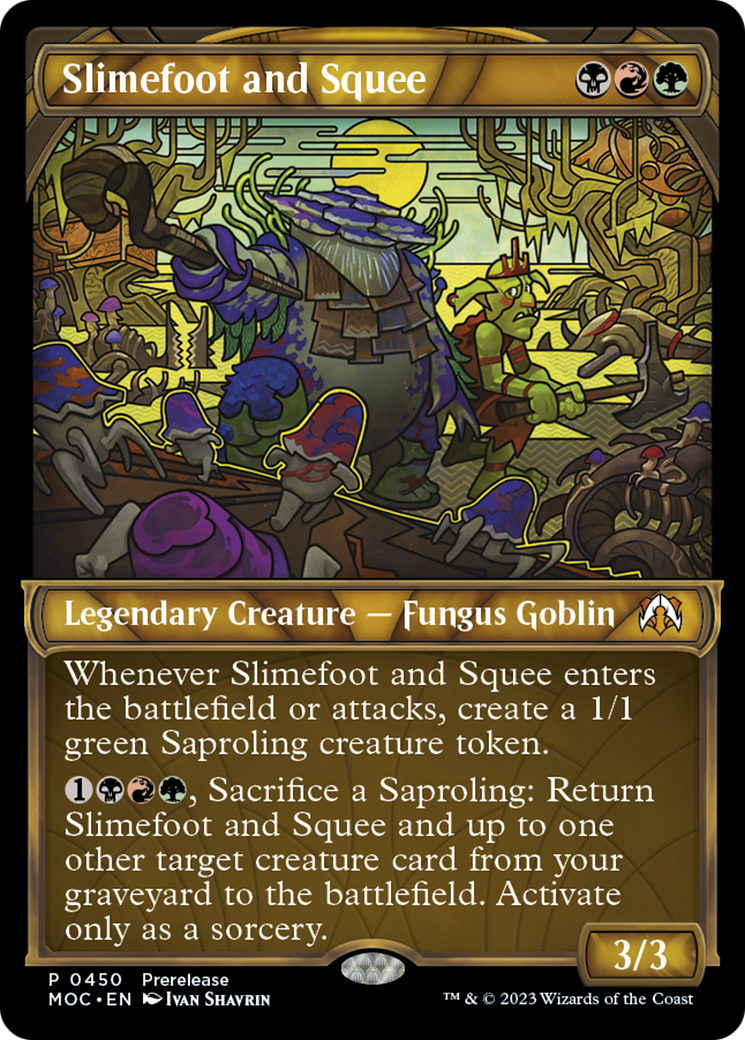 Slimefoot and Squee (Showcase Planar Booster Fun) [March of the Machine Commander Prerelease Promos] - The Mythic Store | 24h Order Processing