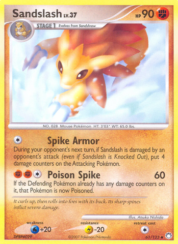 Sandslash (61/123) [Diamond & Pearl: Mysterious Treasures] - The Mythic Store | 24h Order Processing