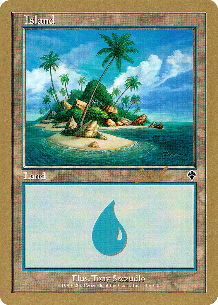 Island (cr335a) (Carlos Romao) [World Championship Decks 2002] - The Mythic Store | 24h Order Processing